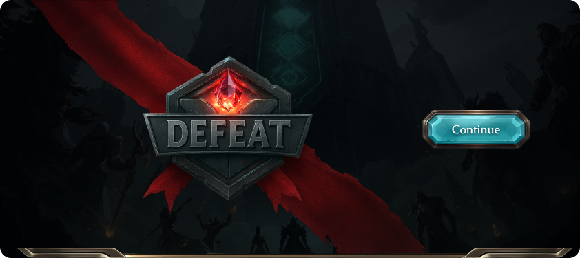 Dobro Goranku defeat result screen