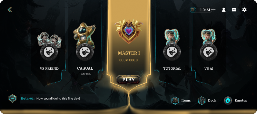 Dobro Goranku ranked mode selection with current player rank